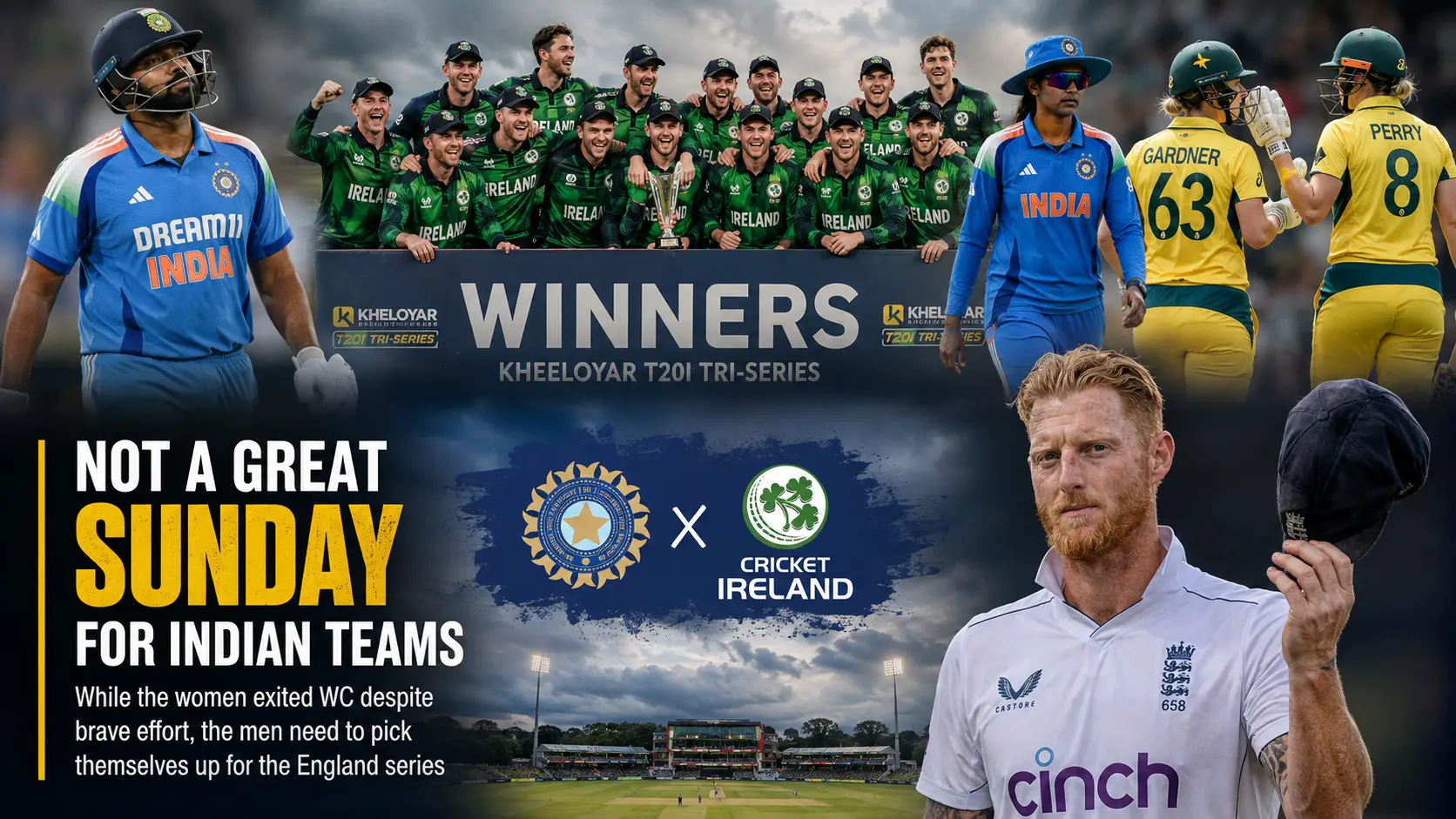 Not a great Sunday for Indian teams